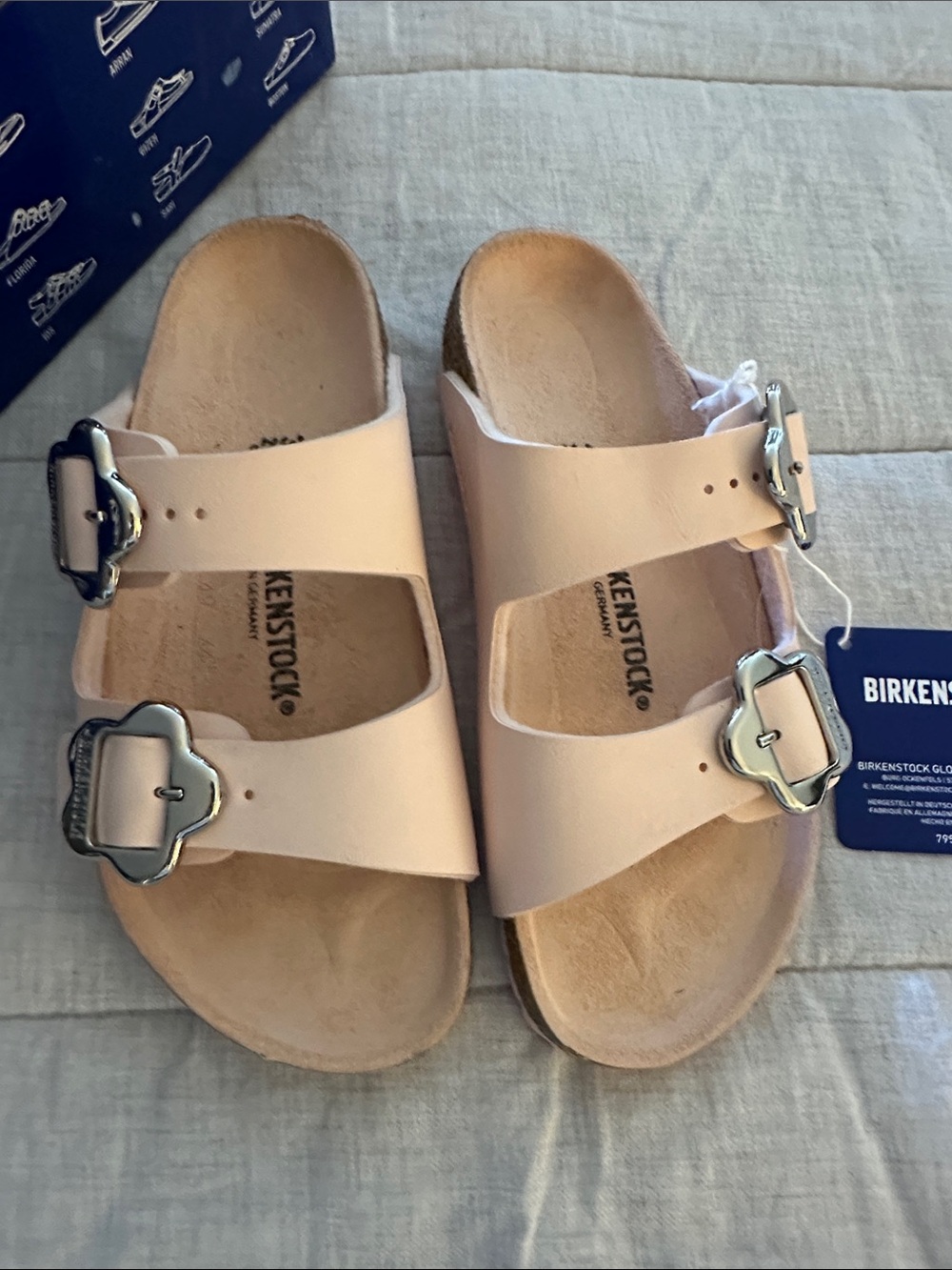 NIB Birkenstock Kids Arizona Flower Buckle